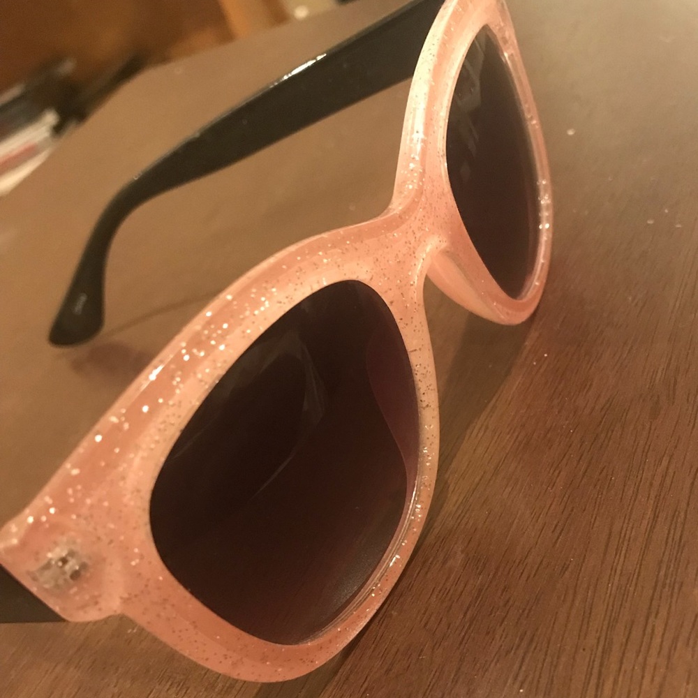 Pink Glitter Framed Sunglasses